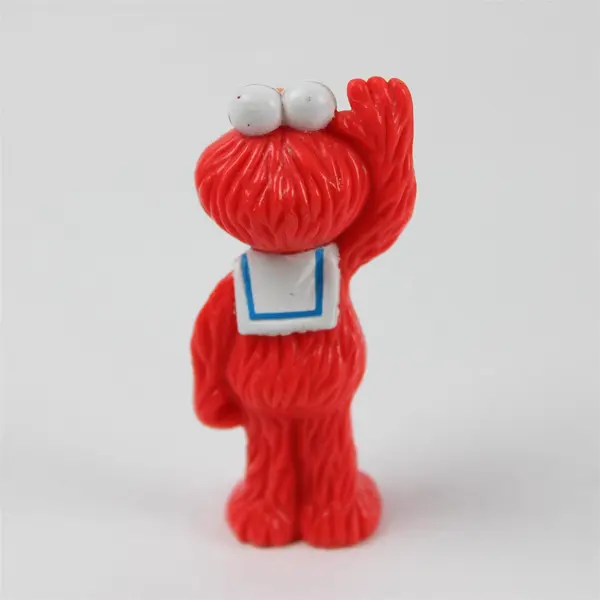 Vintage Sesame Street Elmo Plastic Figurine 3.5in Used Collectible