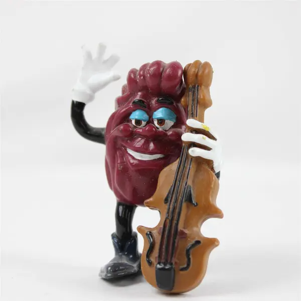 Vintage 1988 California Raisins Bass Player Figure Applause Calrab Cello