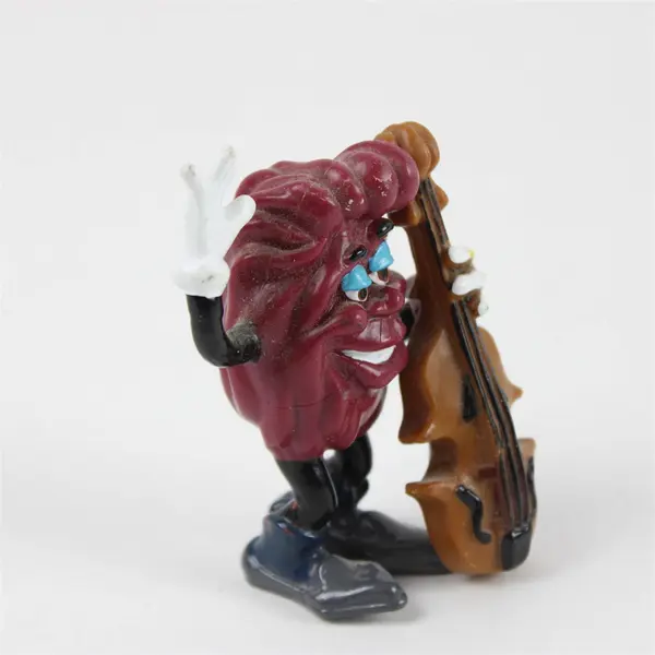 Vintage 1988 California Raisins Bass Player Figure Applause Calrab Cello