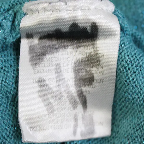 Briggs Studded Sparkly Teal Blue Faux Layered Knit Sweater Women's Small