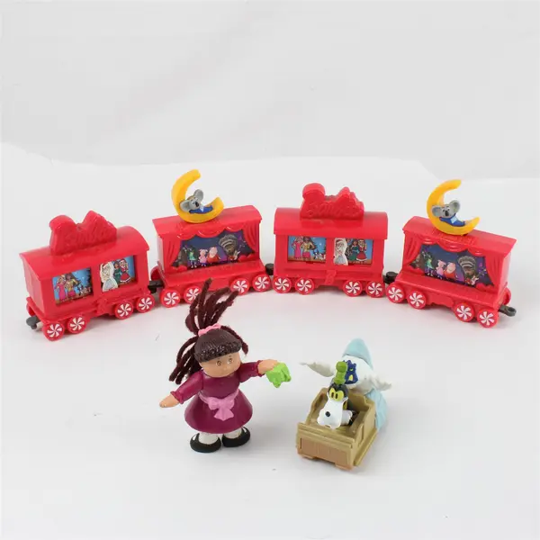 Mixed Lot of Train Cars & Figurines - Sing & Barbie