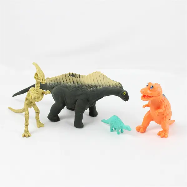Lot of 4 Dinosaur Figures Collectible Prehistoric Toys Decor