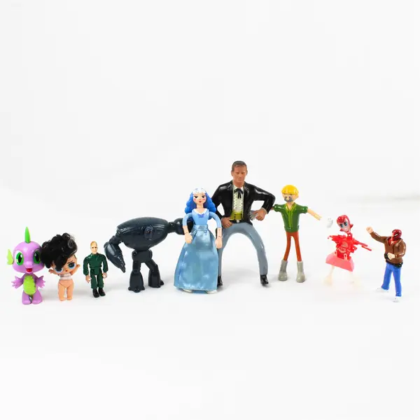 Lot of 9 Mixed Action Figures - Toys