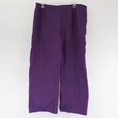 Hanes Purple Wide-Leg Sweatpants Women's Size XL