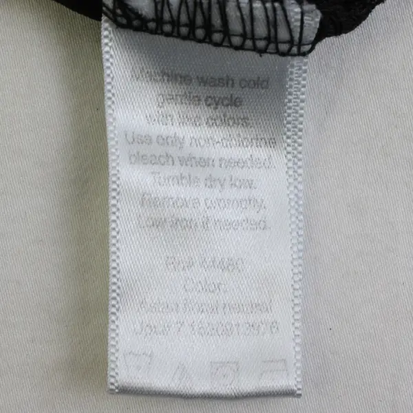 Brown Gray and Black Floral Print 3/4-Sleeve Mesh Top Women's Medium