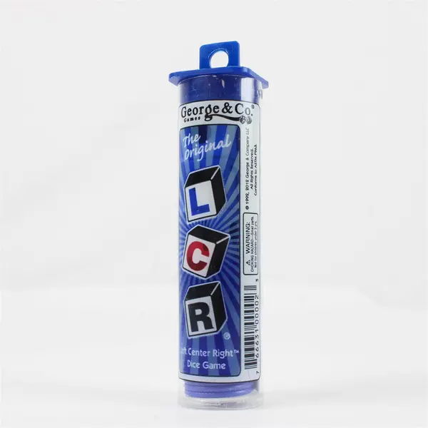 LCR (Left Center Right) Dice Game w/ Case, Chips, Dice & Instructions