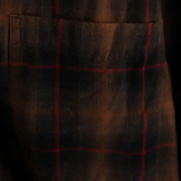 Eddie Bauer Brown/Red Plaid Long Sleeve Button Up Shirt 100% Cotton Men's 3XL