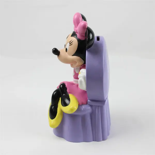 Disney Minnie Mouse Chair Plastic Coin Bank Just Toys Inc A2169 Collectible