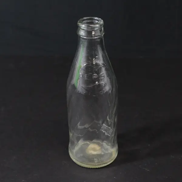 Vintage Kerr 7 Ounce Clear Swirl Glass Pepsi Bottle