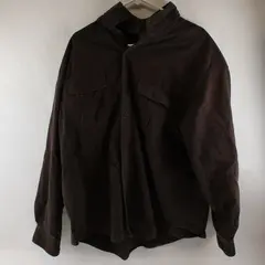 Eddie Bauer Solid Dark Brown Long Sleeve Button Up Shirt 100% Cotton Men's 3XL