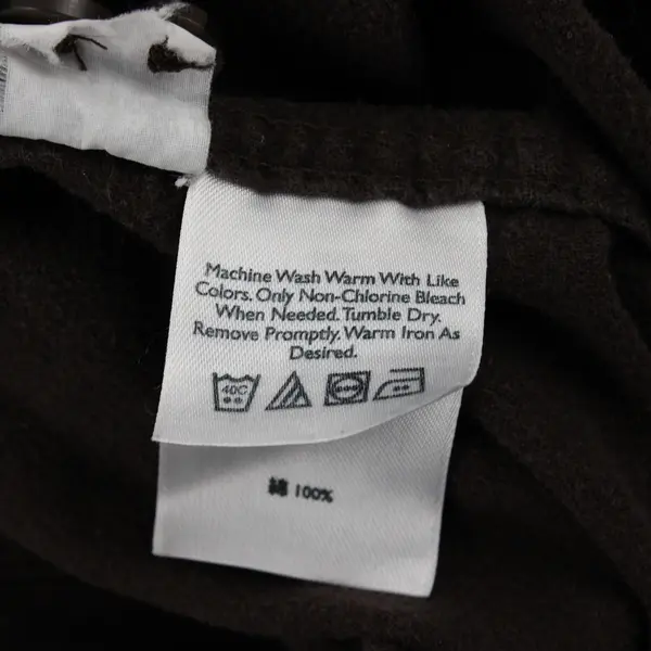 Eddie Bauer Solid Dark Brown Long Sleeve Button Up Shirt 100% Cotton Men's 3XL