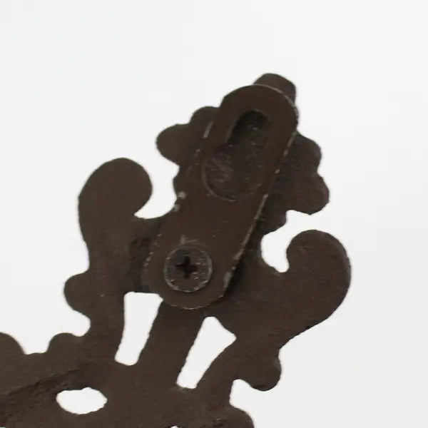 Fleur De Lis Cast Iron Wall Cross 9.5