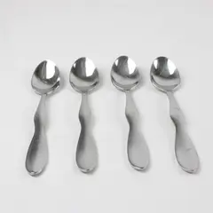 Set of 4 Cambridge Vanity Stainless Oval Soup Spoons 7.75in