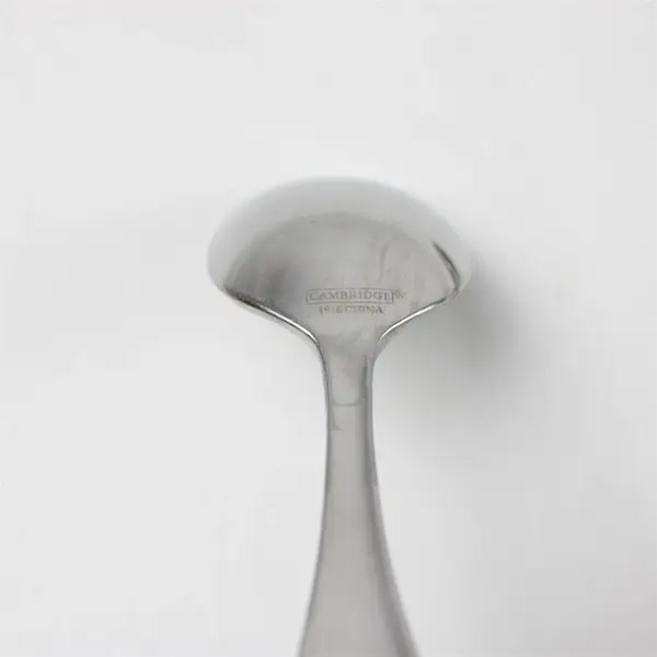 Set of 4 Cambridge Vanity Stainless Oval Soup Spoons 7.75in