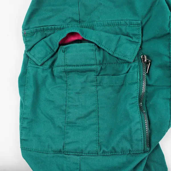 Beyond Scrubs Vibrant Green Wide-Leg Cargo Pants Women's Size PL