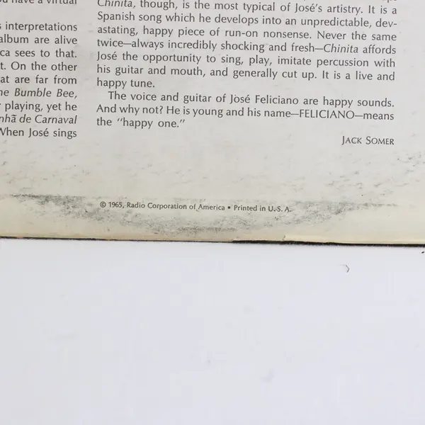  The Voice And Guitar Of José Feliciano - RCA Victor