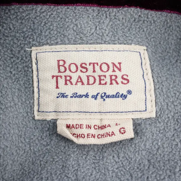 Boston Traders Gray Fleece-Lined Knit Zip-Up Jacket Women's Large