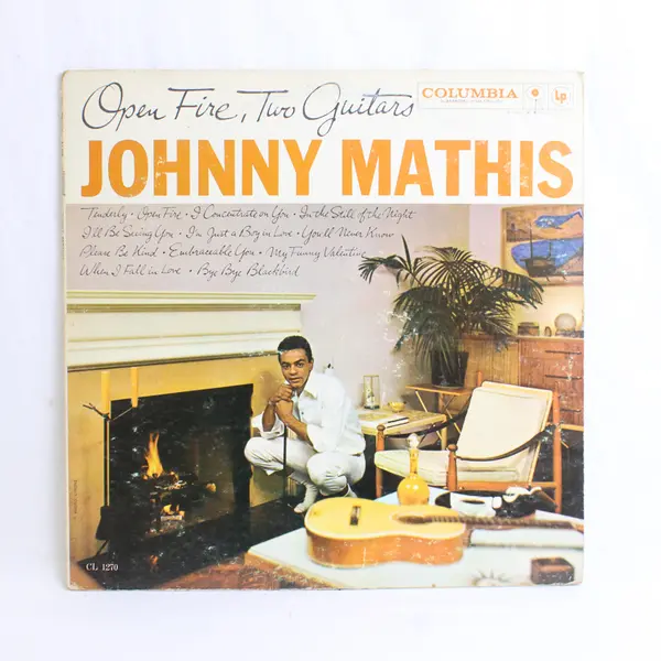 Open Fire, Two Guitars Johnny Mathis 12"  Vinyl Record