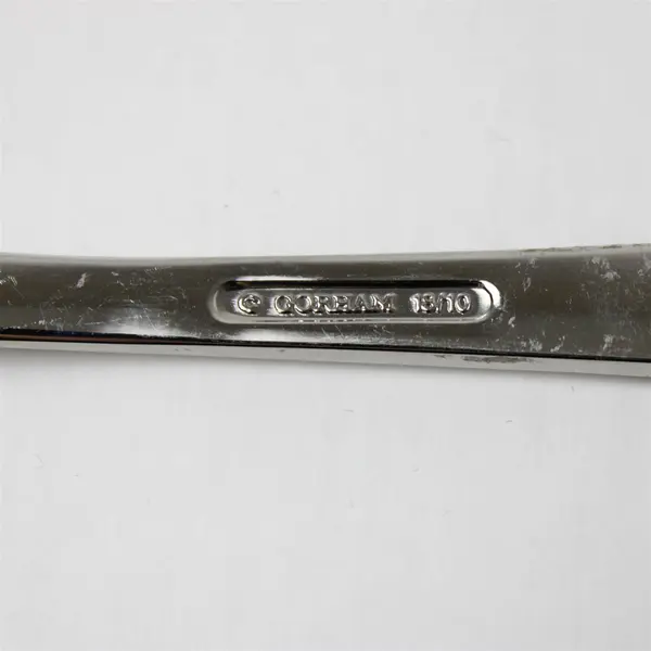 Lot of 3 Gorham Column & Frosted Stainless 2 Place/Soup Spoons & A Sugar Spoon