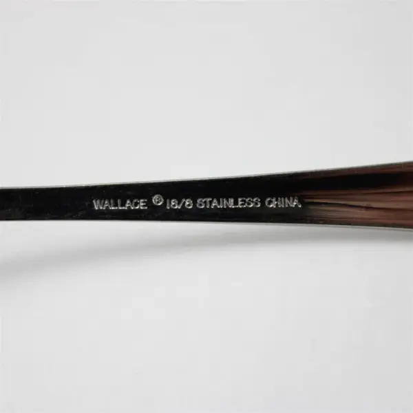 Set of 4 Wallace Silversmiths Kensington Stainless Place/Oval Soup Spoons