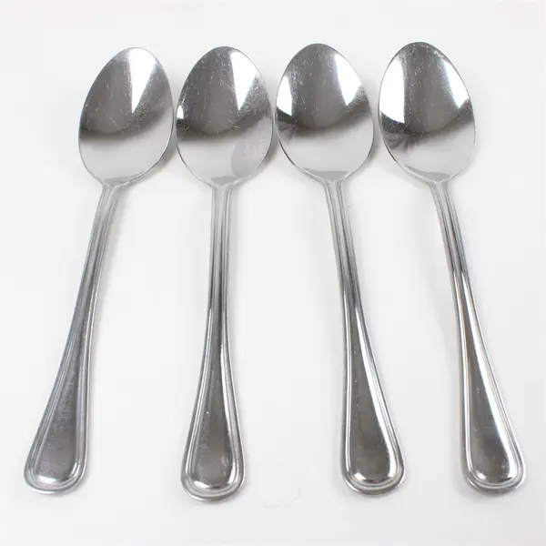 Set of 4 Oneida Tress Stainless Place/Oval Soup Spoons