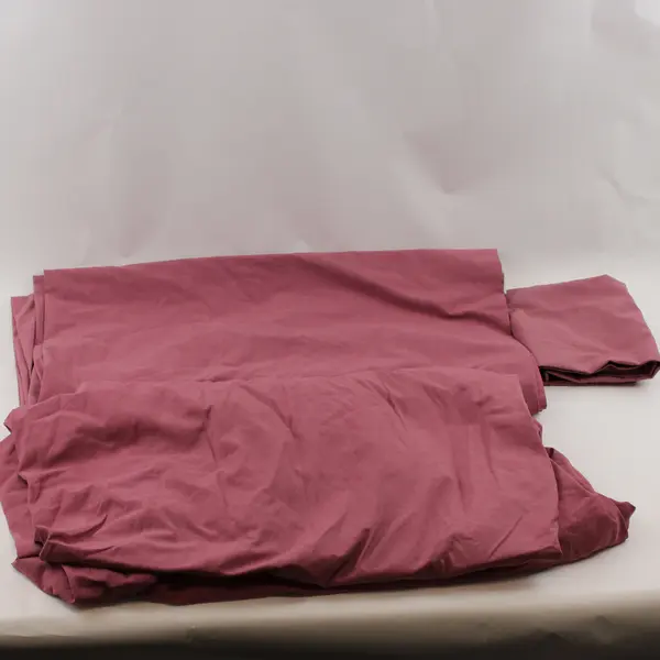 Lot Of 3 Stevens Solid Purple Queen Bed Set (1 Pillowcase, 1 Flat, 1 Fitted)