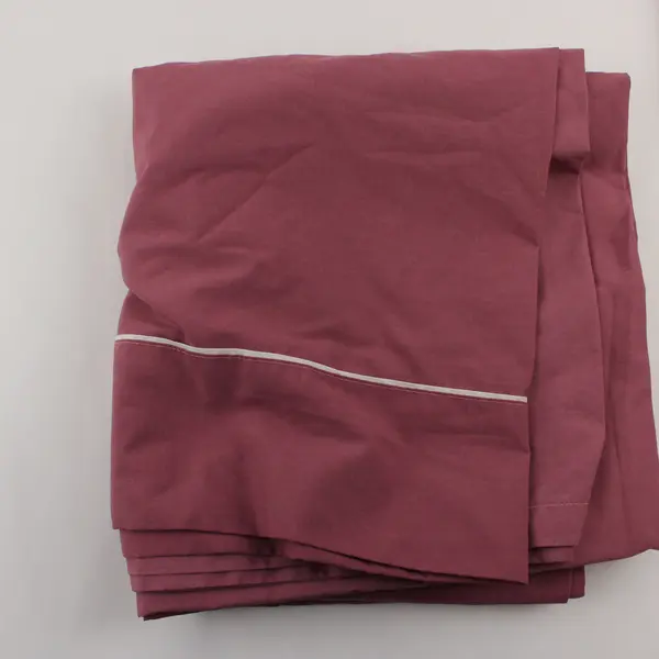 Lot Of 3 Stevens Solid Purple Queen Bed Set (1 Pillowcase, 1 Flat, 1 Fitted)