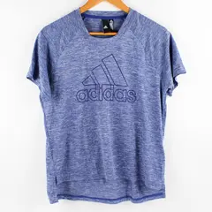 Adidas Blue Adidas Short-Sleeved Activewear T-Shirt Women's Medium