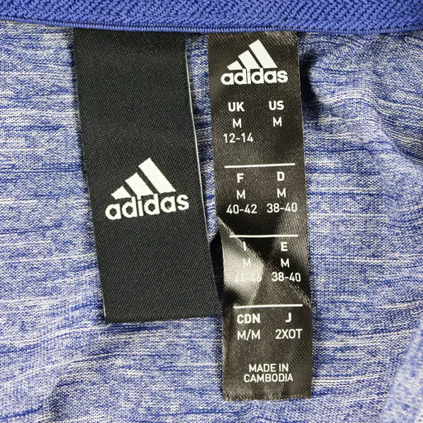 Adidas Blue Adidas Short-Sleeved Activewear T-Shirt Women's Medium