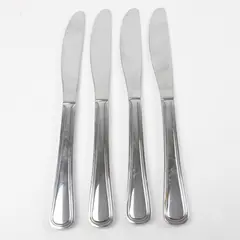 Set of 4 Oneida Tress Stainless Modern Solid Knives