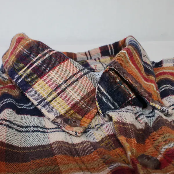 Cascade Casual Wear Multicolor Plaid Button-Down Men's Size Large