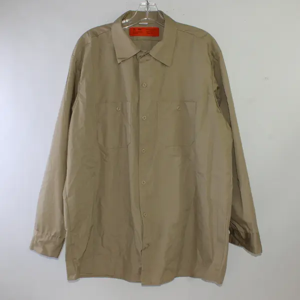Mainspring MS14 Beige Uniform Button-Up Men's Size XL RG