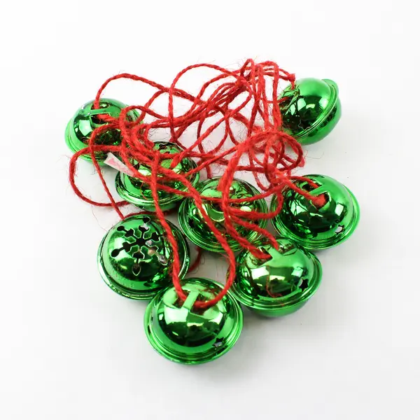 Mixed Lot Christmas Ornaments Jingle Bells & 2 Decorated Bulbs