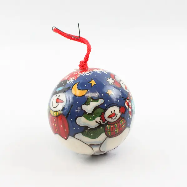 Mixed Lot Christmas Ornaments Jingle Bells & 2 Decorated Bulbs