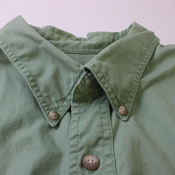 Eddie Bauer Pistachio Green Long-Sleeved Cotton Button-Down Men's 3XL