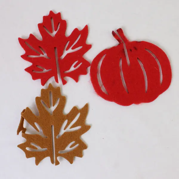 Fall Banner Autumn Garland Red & Orange Seasonal Decor 10" x 6"