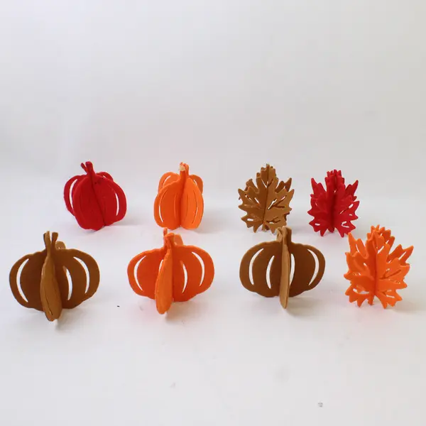 Fall Banner Autumn Garland Red & Orange Seasonal Decor 10" x 6"
