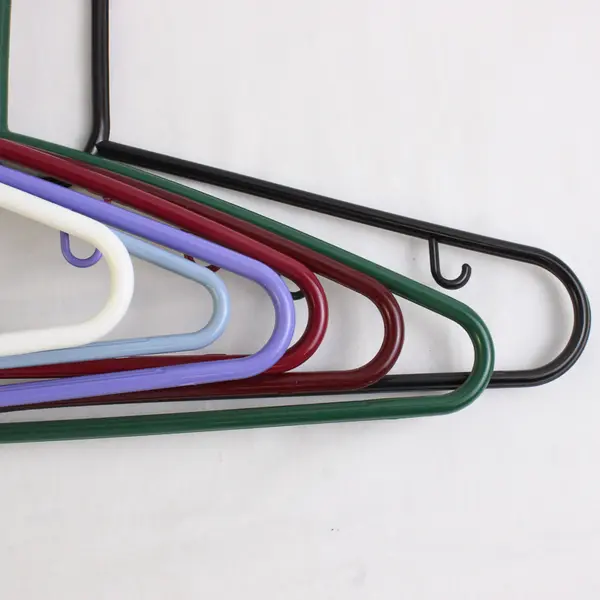 Mixed Lot of 10 Plastic Clothes Hangers Multiple Colors