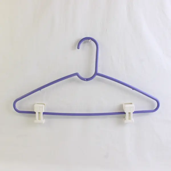 Mixed Lot of 10 Plastic Clothes Hangers Multiple Colors