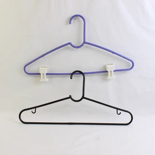 Mixed Lot of 10 Plastic Clothes Hangers Multiple Colors