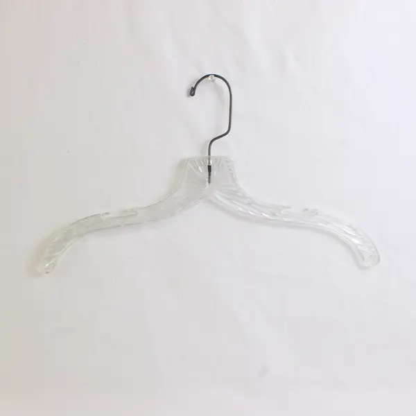 Lot of 10 Clear Plastic Shirt Hangers Closet Storage