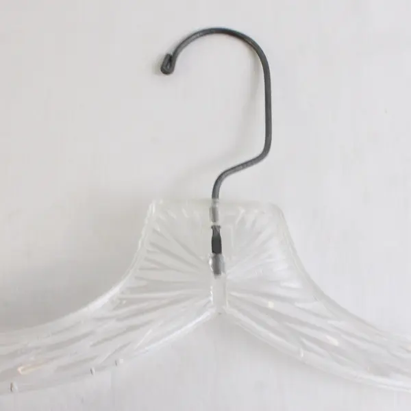 Lot of 10 Clear Plastic Shirt Hangers Closet Storage