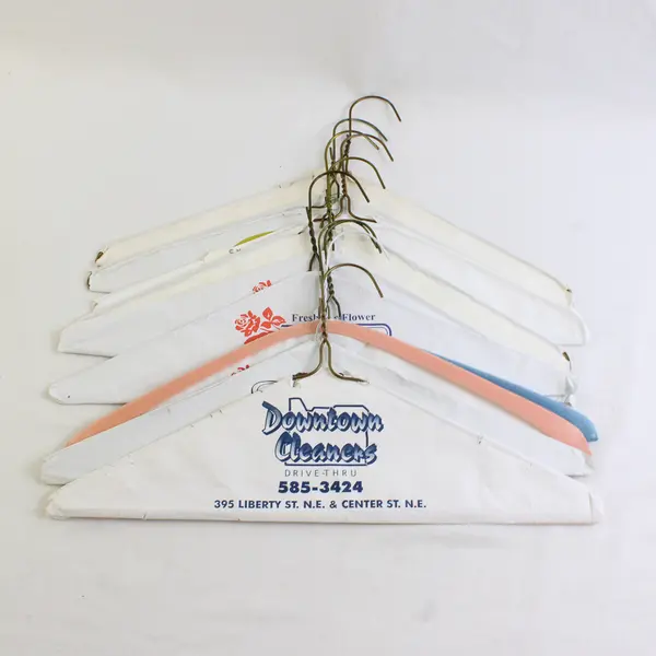 Mixed Lot of 10 Wire Dry Cleaner Clothes Hangers
