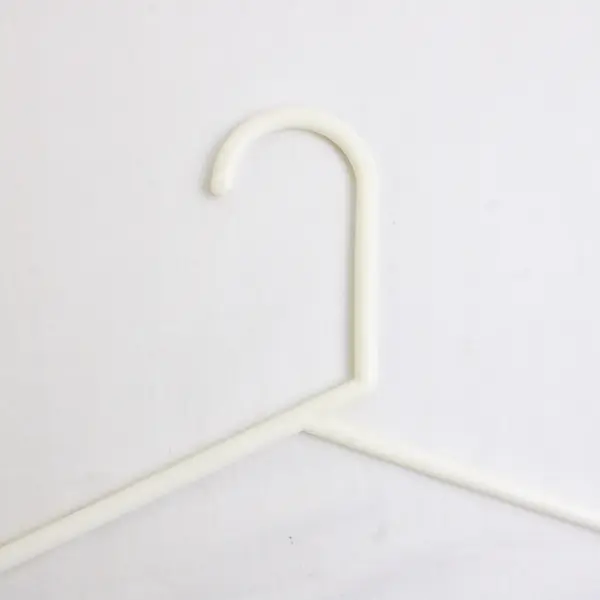 Lot of 10 White Plastic Clothes Hangers Closet Storage Organization