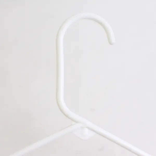 Lot of 10 Plastic White Clothes Hangers Closet Storage Organization