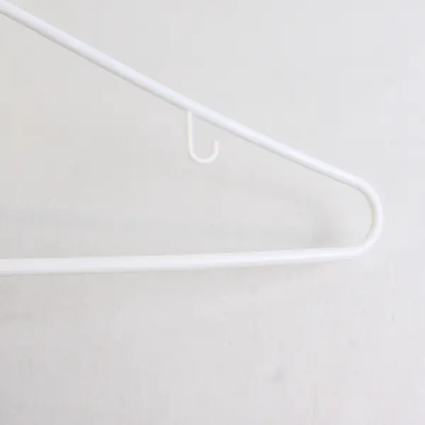 Lot of 10 Plastic White Clothes Hangers Closet Storage Organization
