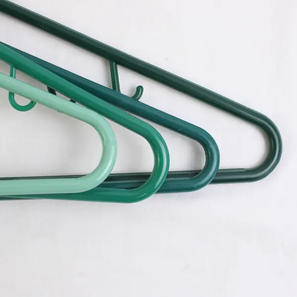 Mixed Lot of 10 Green Plastic Clothes Hangers Closet Storage