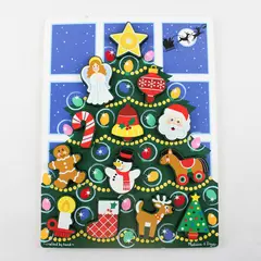 Melissa & Doug Christmas Tree Wooden Chunky Puzzle Santa Snowman