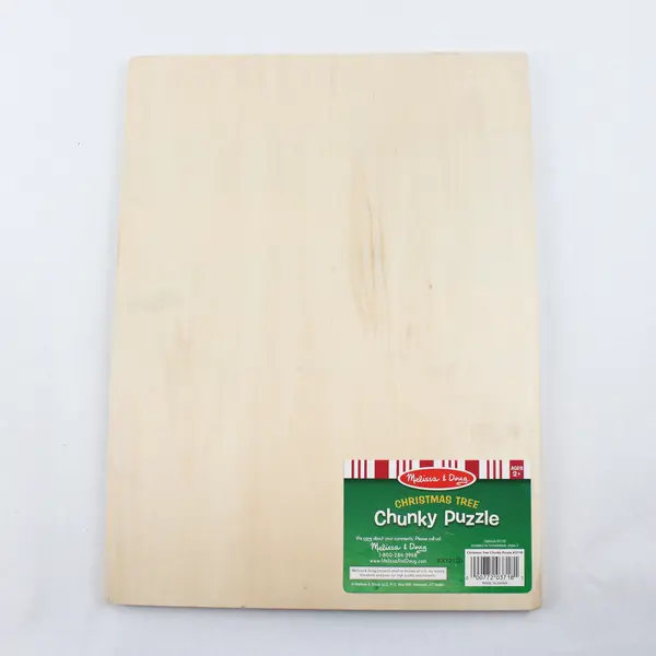 Melissa & Doug Christmas Tree Wooden Chunky Puzzle Santa Snowman
