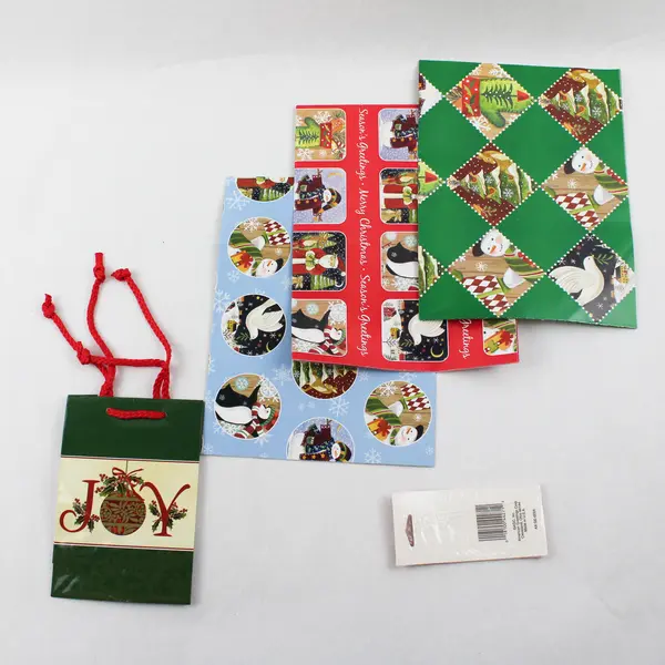 Mixed Lot of Wrapping Paper, Small Gift Bag & Gift Tags